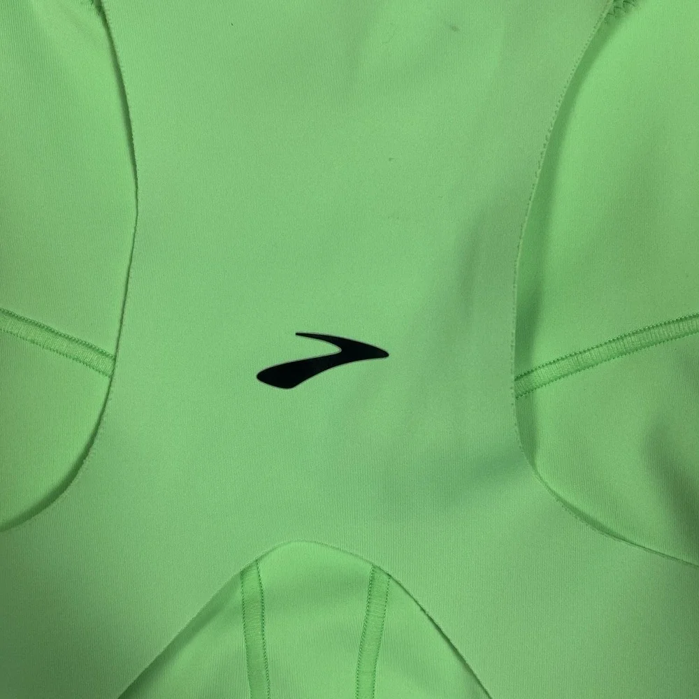 Brooks Sports Bra Women's‎ 40 C/D Drive 3 Pocket Run Green Athletic Breathable
